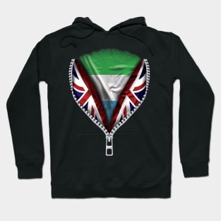 Sierra Leonean Flag  Sierra Leone Flag zipped British Flag - Gift for Sierra Leonean From Sierra Leone Hoodie